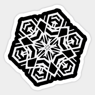 Paper Snowflake design no. 2 Sticker